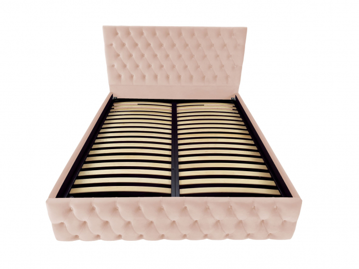 Pat tapitat Kirra cu spatiu pentru depozitare, 160x200 [2]