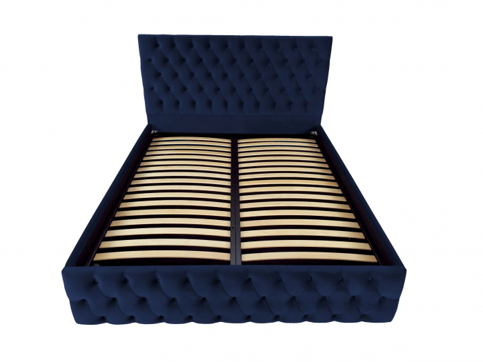 Pat tapitat Kirra cu spatiu pentru depozitare, 160x200 [2]