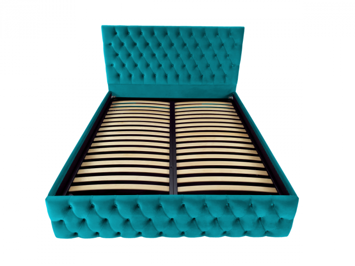 Pat tapitat Kirra cu spatiu pentru depozitare, 160x200 [2]