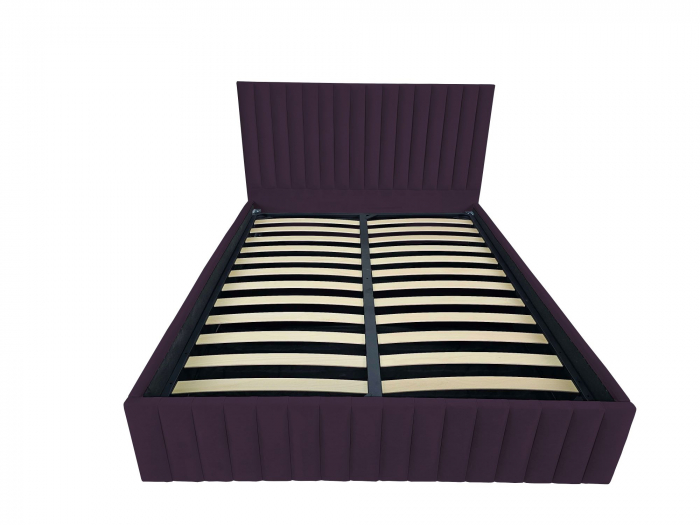 Pat tapitat Linnet cu spatiu pentru depozitare, 160x200 [2]