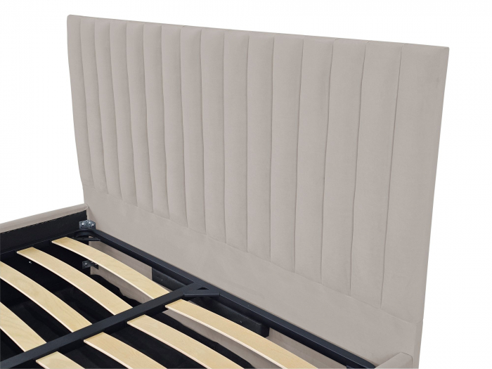 Pat tapitat Linnet cu spatiu pentru depozitare, 160x200 [3]