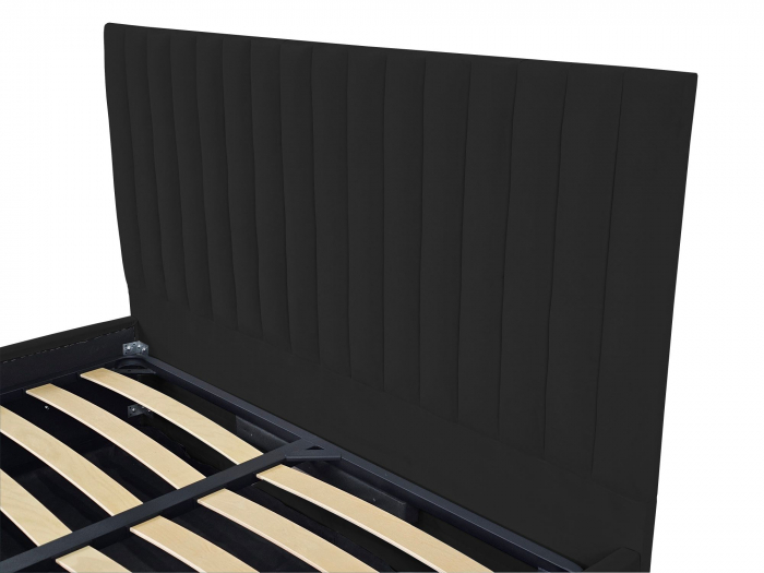 Pat tapitat Linnet cu spatiu pentru depozitare, 160x200 [3]