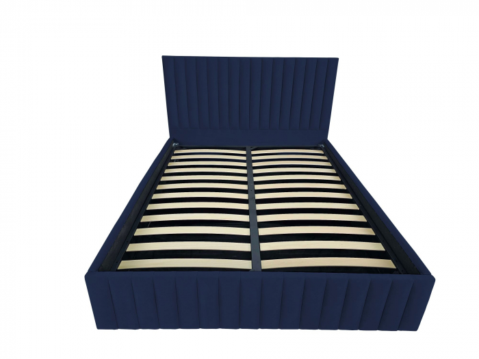 Pat tapitat Linnet cu spatiu pentru depozitare, 160x200 [2]