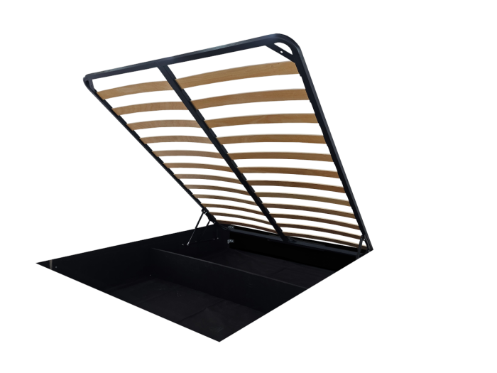 Pat tapitat Loft cu spatiu pentru depozitare, 160x200 [5]