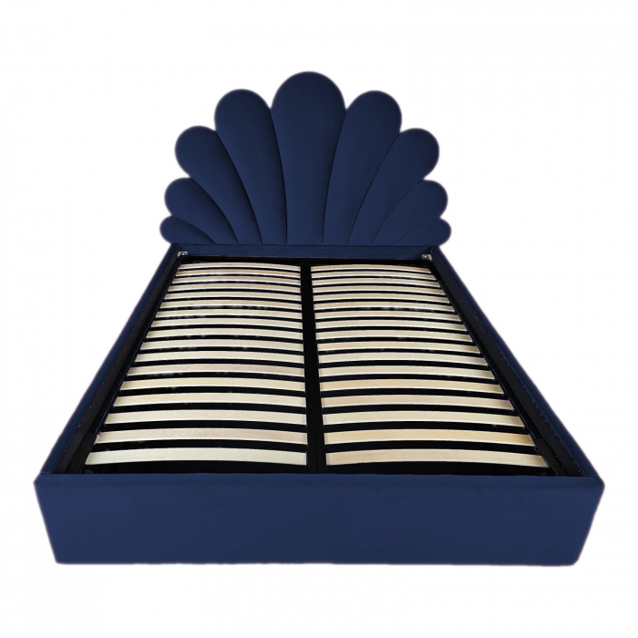 Pat tapitat Lotus cu spatiu pentru depozitare, 160x200 [2]