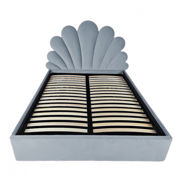 Pat tapitat Lotus cu spatiu pentru depozitare, 160x200 [2]