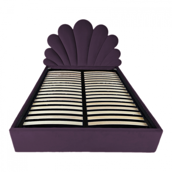 Pat tapitat Lotus cu spatiu pentru depozitare, 160x200 [2]