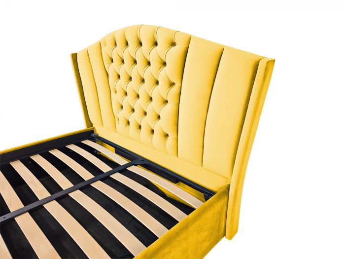 Pat tapitat Majestic cu spatiu pentru depozitare, 160x200 [3]