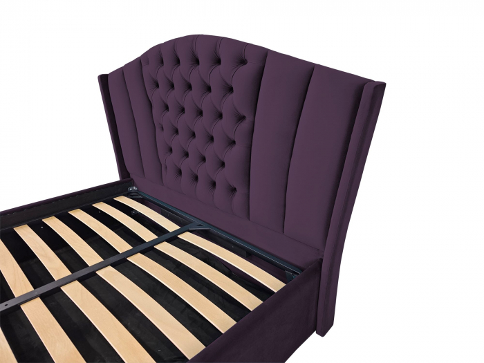 Pat tapitat Majestic cu spatiu pentru depozitare, 160x200 [3]