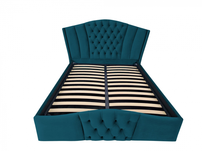 Pat tapitat Majestic cu spatiu pentru depozitare, 160x200 [2]