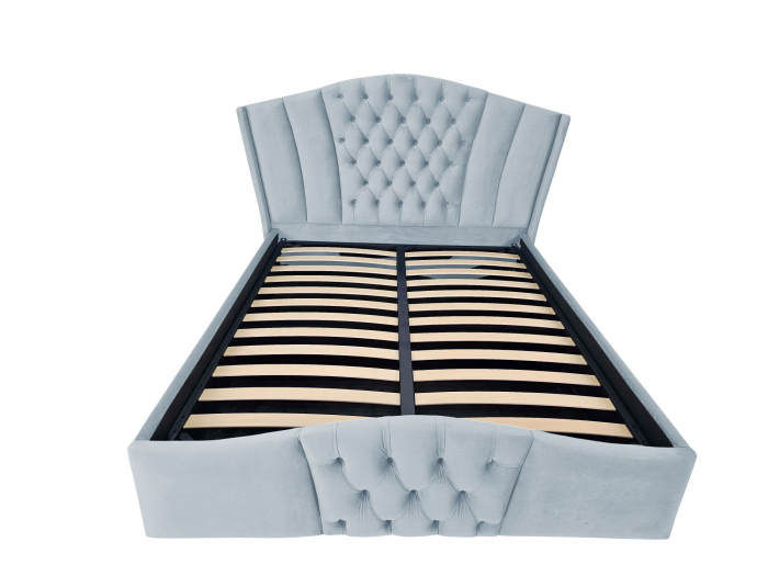 Pat tapitat Majestic cu spatiu pentru depozitare, 160x200 [2]