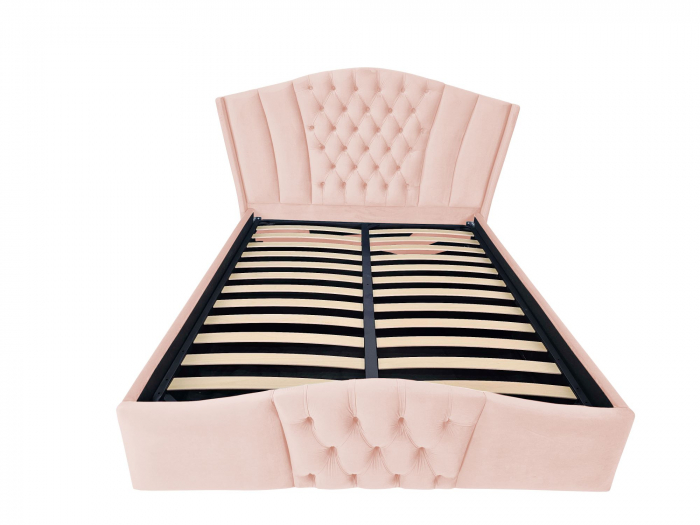 Pat tapitat Majestic cu spatiu pentru depozitare, 160x200 [2]