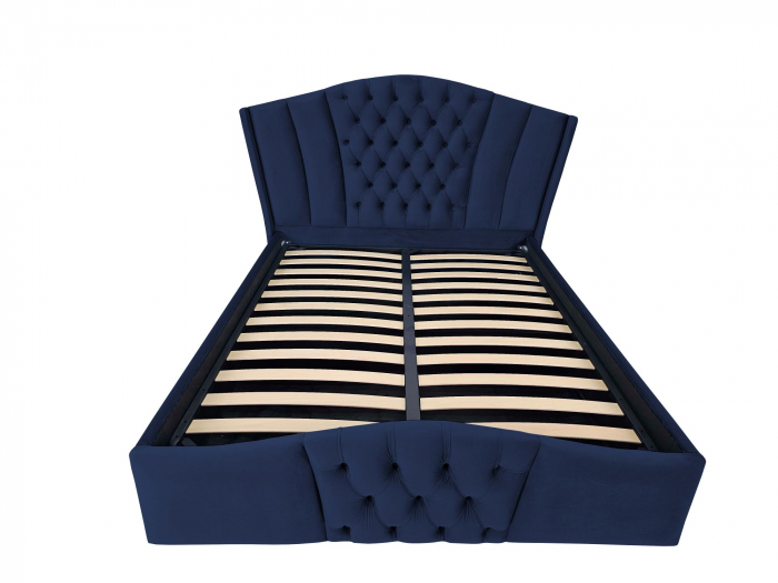 Pat tapitat Majestic cu spatiu pentru depozitare, 160x200 [2]