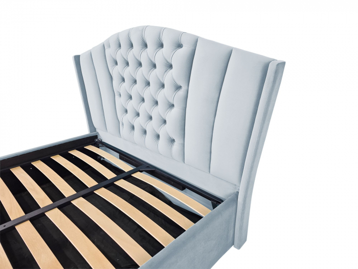 Pat tapitat Majestic cu spatiu pentru depozitare, 160x200 [3]