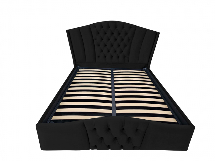 Pat tapitat Majestic cu spatiu pentru depozitare, 160x200 [2]