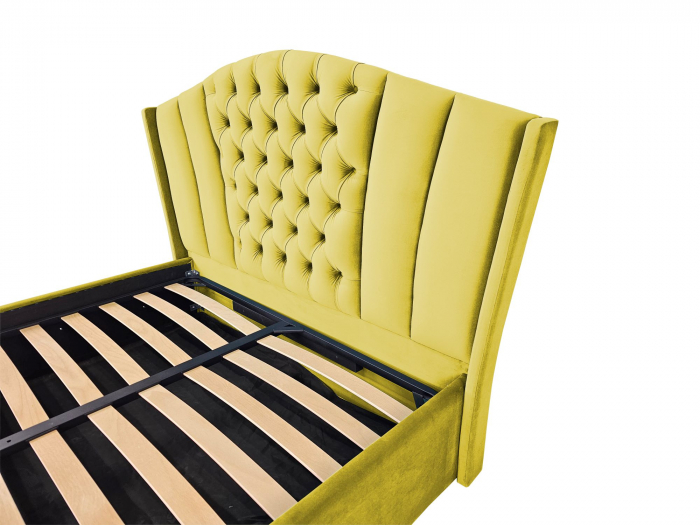 Pat tapitat Majestic cu spatiu pentru depozitare, 160x200 [3]