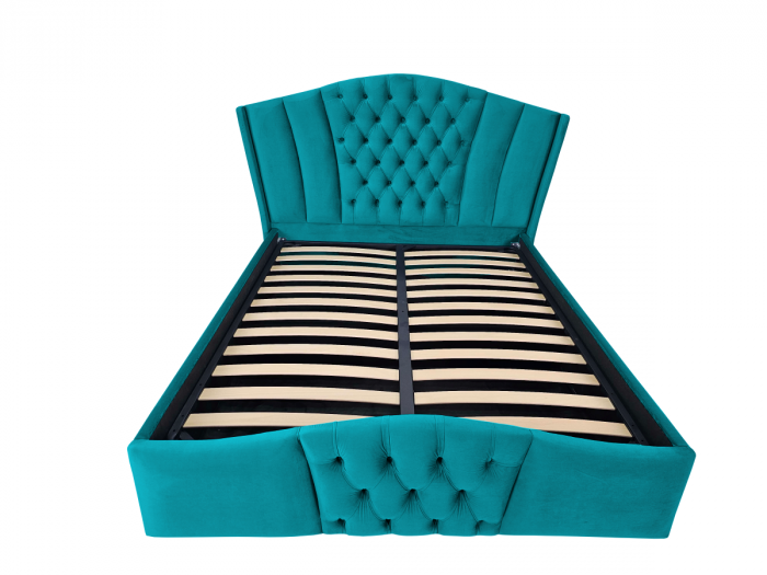 Pat tapitat Majestic cu spatiu pentru depozitare, 160x200 [2]