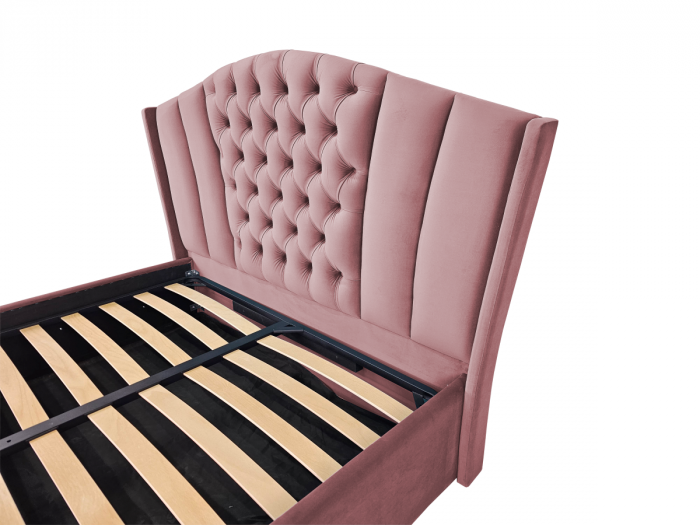 Pat tapitat Majestic cu spatiu pentru depozitare, 160x200 [3]