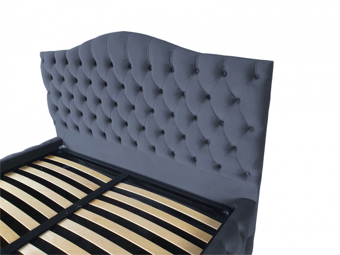 Pat tapitat Nisa Select cu spatiu pentru depozitare, 160x200 [3]