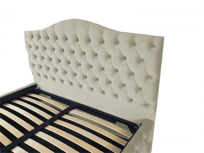 Pat tapitat Nisa Select cu spatiu pentru depozitare, 160x200 [3]