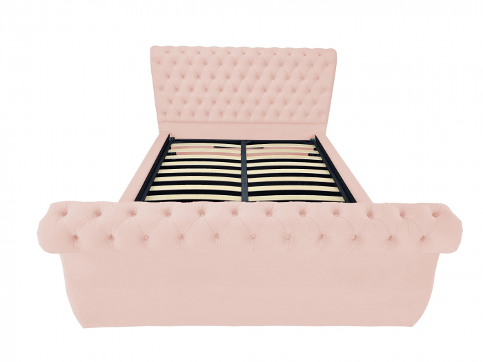 Pat tapitat Nobles cu spatiu pentru depozitare, 160x200 [2]