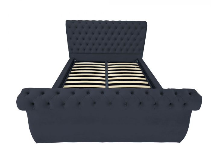 Pat tapitat Nobles cu spatiu pentru depozitare, 160x200 [2]