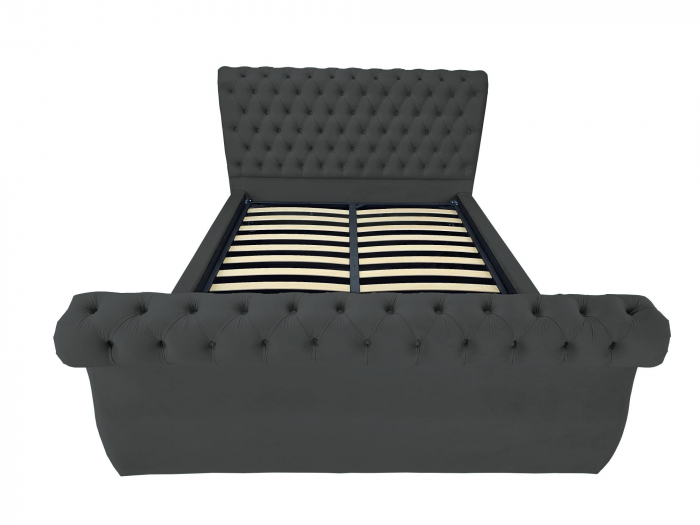 Pat tapitat Nobles cu spatiu pentru depozitare, 160x200 [2]