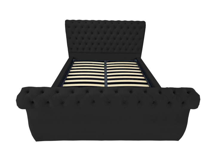 Pat tapitat Nobles cu spatiu pentru depozitare, 160x200 [2]