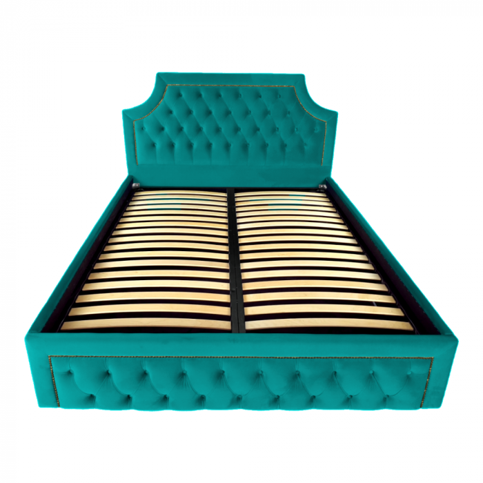 Pat tapitat Oslo cu spatiu pentru depozitare, 160x200 [2]