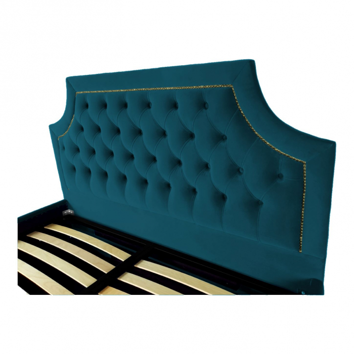 Pat tapitat Oslo cu spatiu pentru depozitare, 160x200 [3]