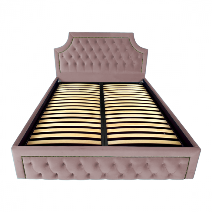 Pat tapitat Oslo cu spatiu pentru depozitare, 160x200 [2]