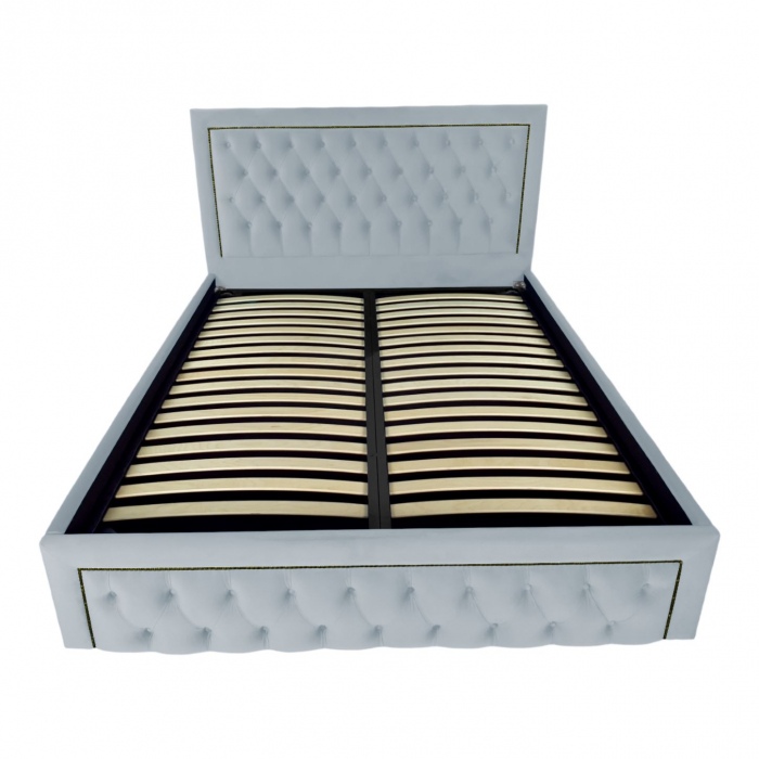 Pat tapitat Roma cu spatiu pentru depozitare, 160x200 [2]