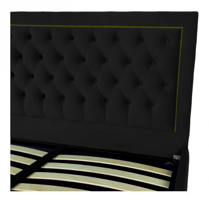 Pat tapitat Roma cu spatiu pentru depozitare, 160x200 [3]