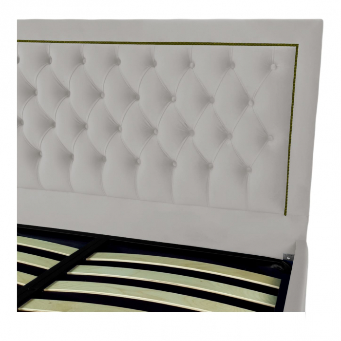 Pat tapitat Roma cu spatiu pentru depozitare, 160x200 [3]