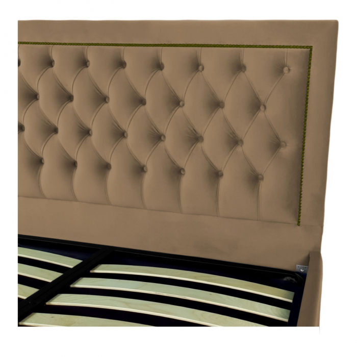 Pat tapitat Roma cu spatiu pentru depozitare, 160x200 [3]