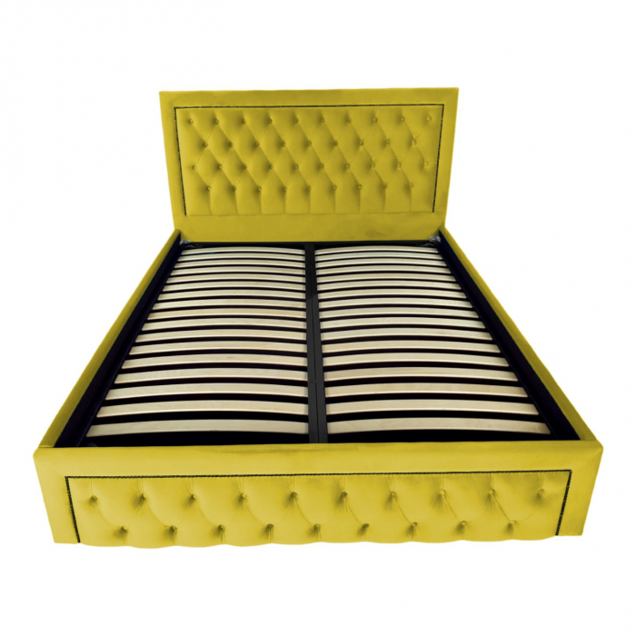 Pat tapitat Roma cu spatiu pentru depozitare, 160x200 [2]