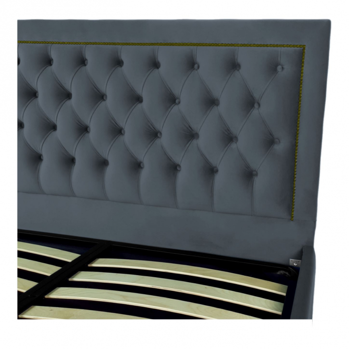 Pat tapitat Roma cu spatiu pentru depozitare, 160x200 [3]