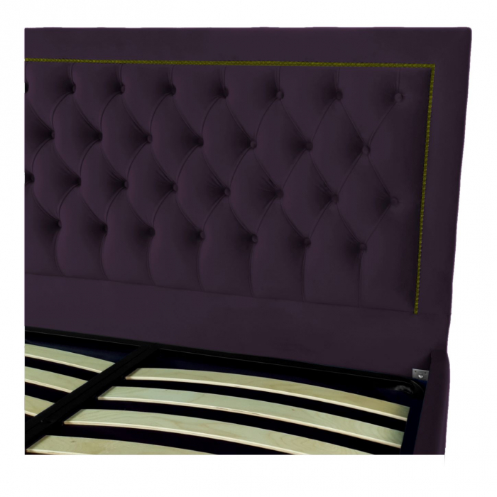 Pat tapitat Roma cu spatiu pentru depozitare, 160x200 [3]