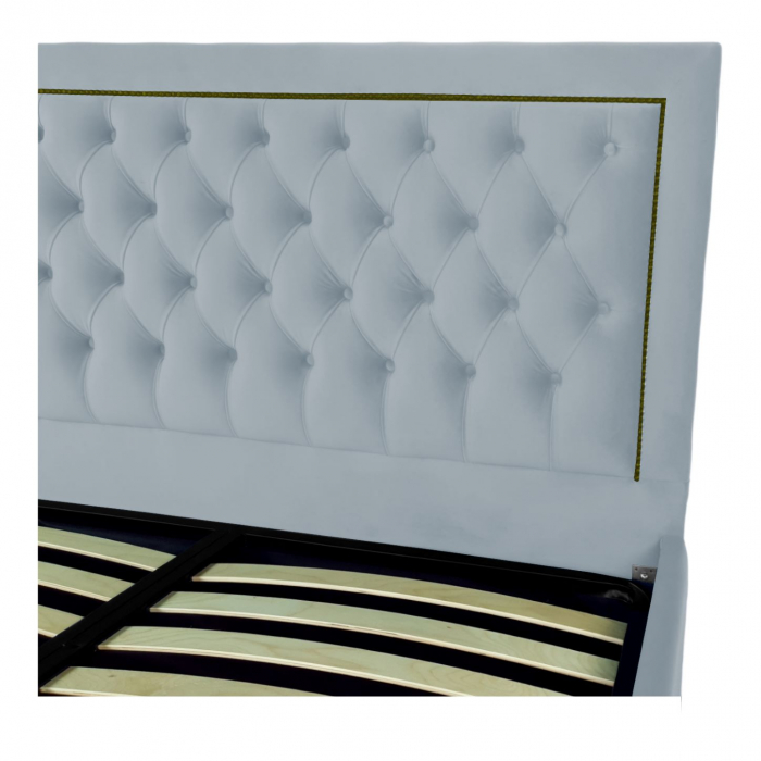 Pat tapitat Roma cu spatiu pentru depozitare, 160x200 [3]