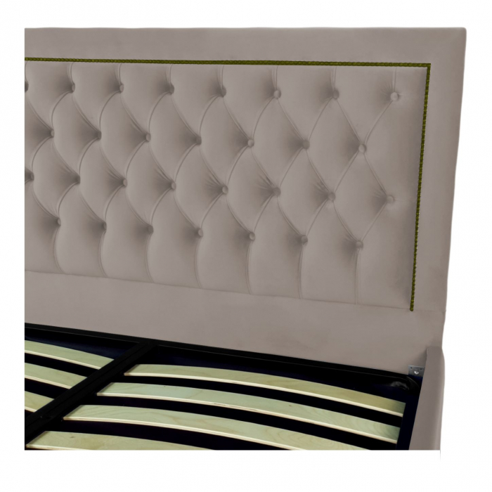 Pat tapitat Roma cu spatiu pentru depozitare, 160x200 [3]