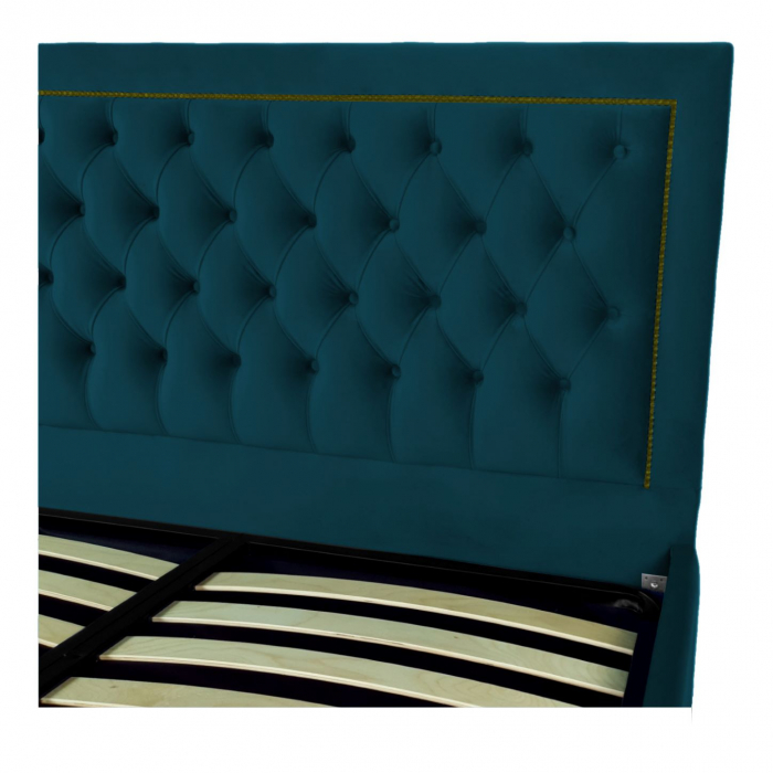 Pat tapitat Roma cu spatiu pentru depozitare, 160x200 [3]