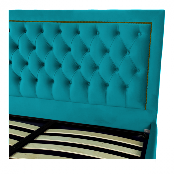 Pat tapitat Roma cu spatiu pentru depozitare, 160x200 [3]