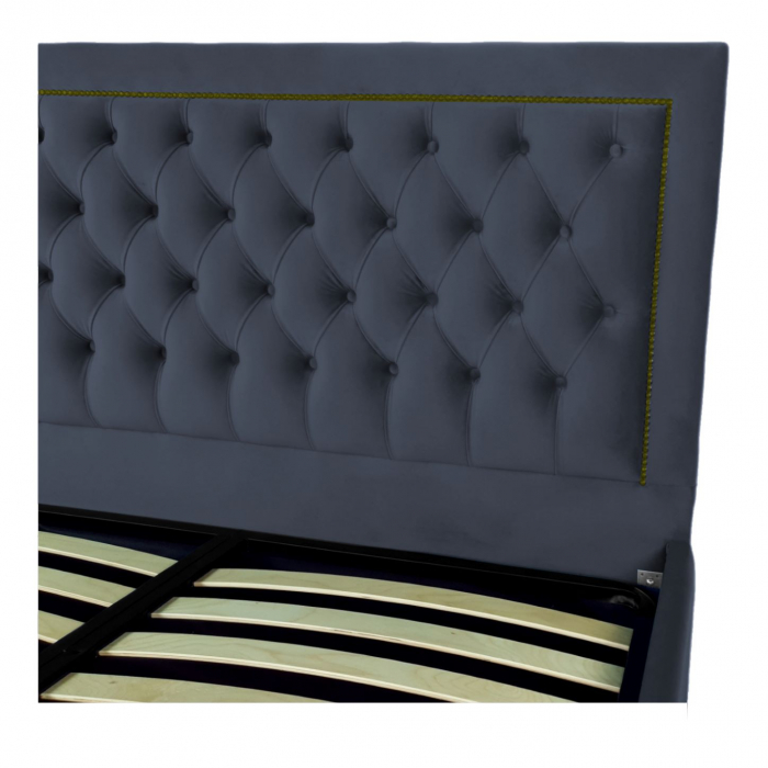 Pat tapitat Roma cu spatiu pentru depozitare, 160x200 [3]