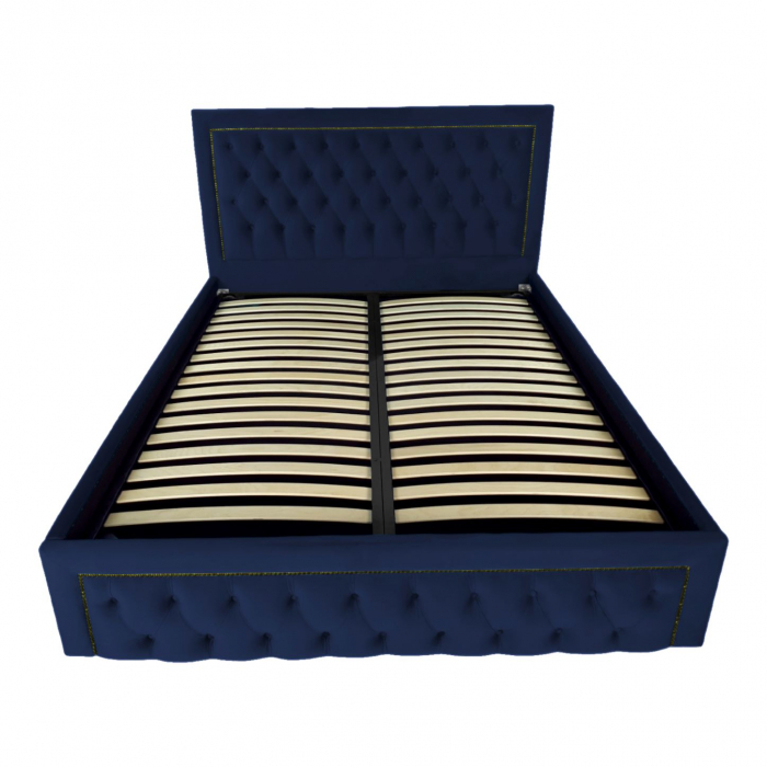 Pat tapitat Roma cu spatiu pentru depozitare, 160x200 [2]