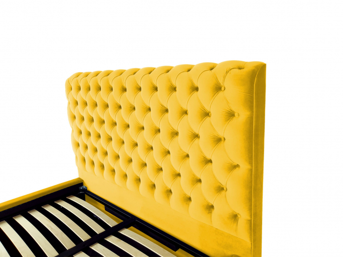 Pat tapitat Ruby cu spatiu pentru depozitare, 160x200 [3]