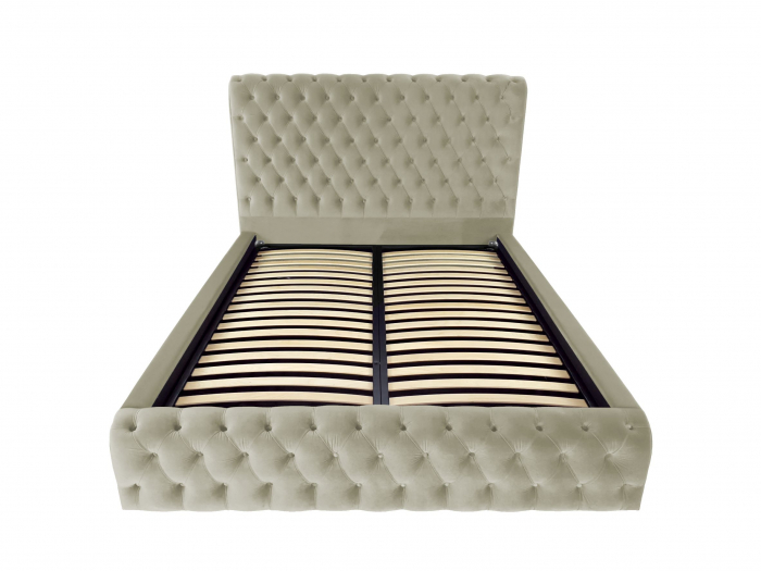 Pat tapitat Ruby cu spatiu pentru depozitare, 160x200 [2]