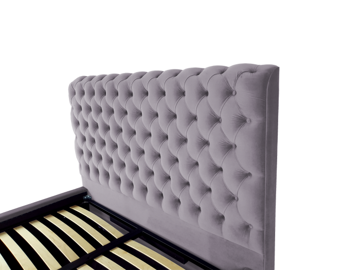 Pat tapitat Ruby cu spatiu pentru depozitare, 160x200 [3]