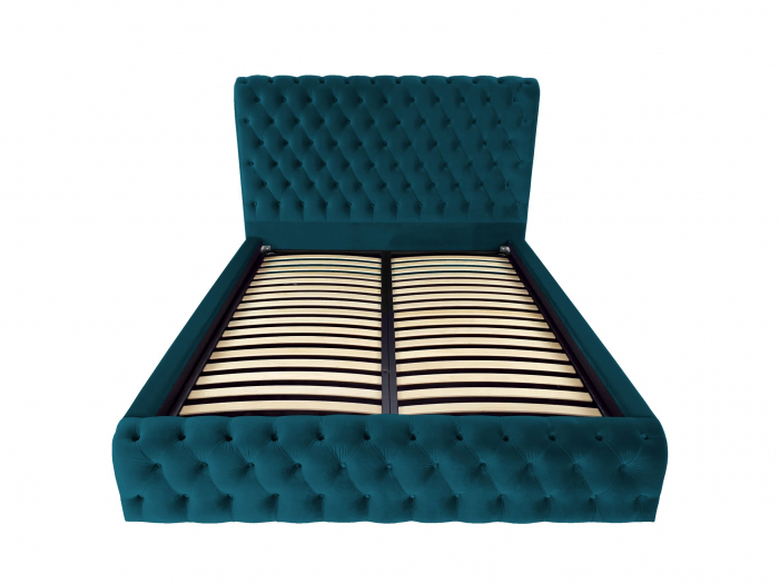 Pat tapitat Ruby cu spatiu pentru depozitare, 160x200 [2]