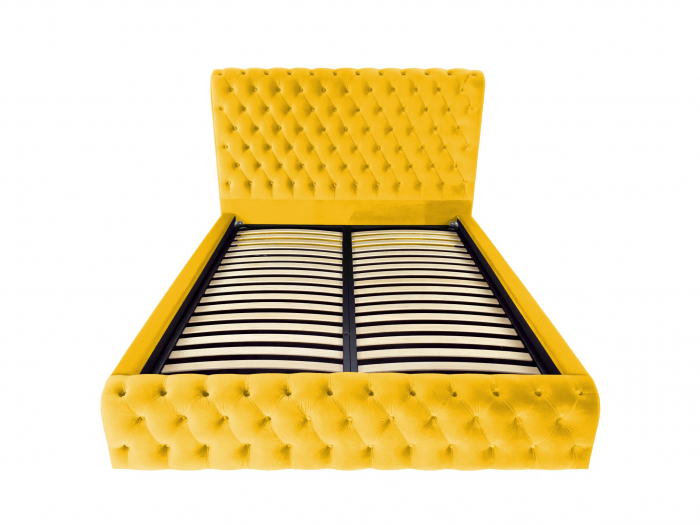 Pat tapitat Ruby cu spatiu pentru depozitare, 160x200 [2]