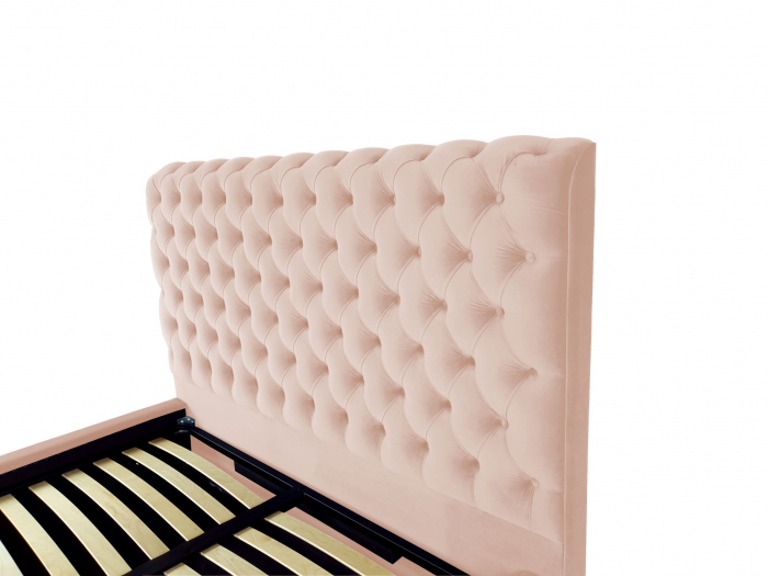 Pat tapitat Ruby cu spatiu pentru depozitare, 160x200 [3]